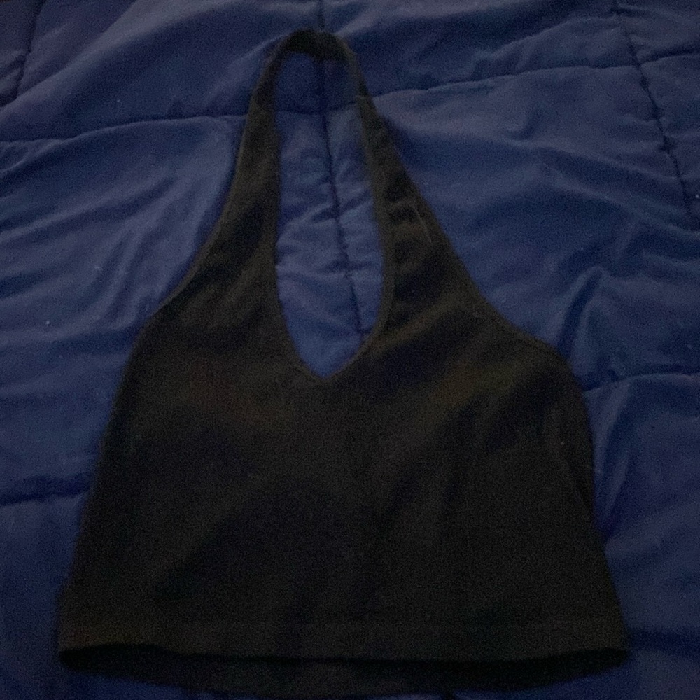 Black Halter Top